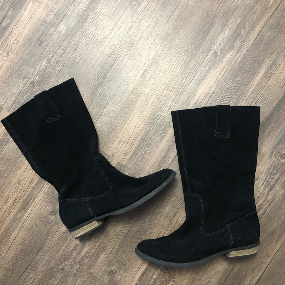 Steve Madden neece slouchy mid calf black boots